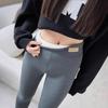 Women's High Waist Extra Thick Lambswool Leggings with Velvet, Winter Warm Cotton Pants, Plus Size