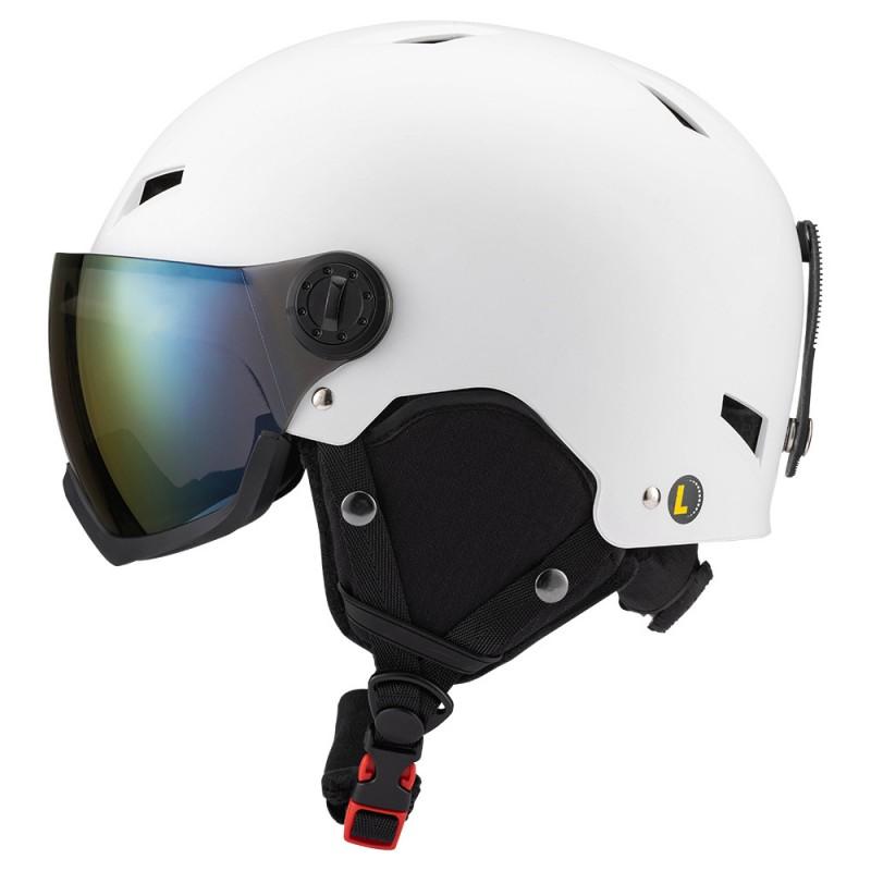 Full-Visor Ski Helmet With Integrated Goggles Adults Kids Winter Snow Sports Safety Headgear