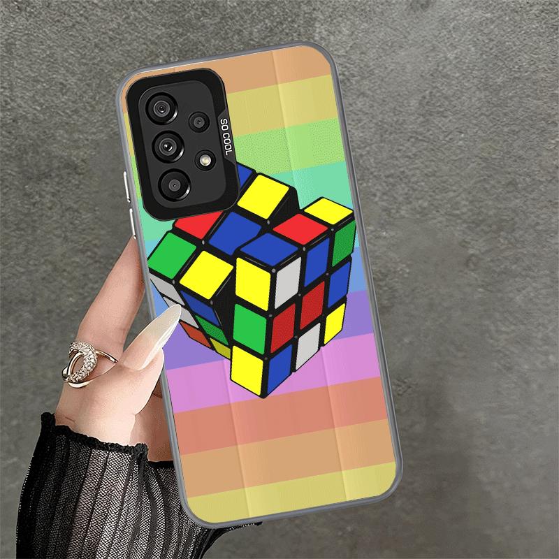 Rubik Cube Formula Spoofs Math Soft Phone Case for Samsung A17 A16 A15 A14 A13 A57 A56 A55 A54 A53 A37 A36 A35 A34 A33 A26 A25 A