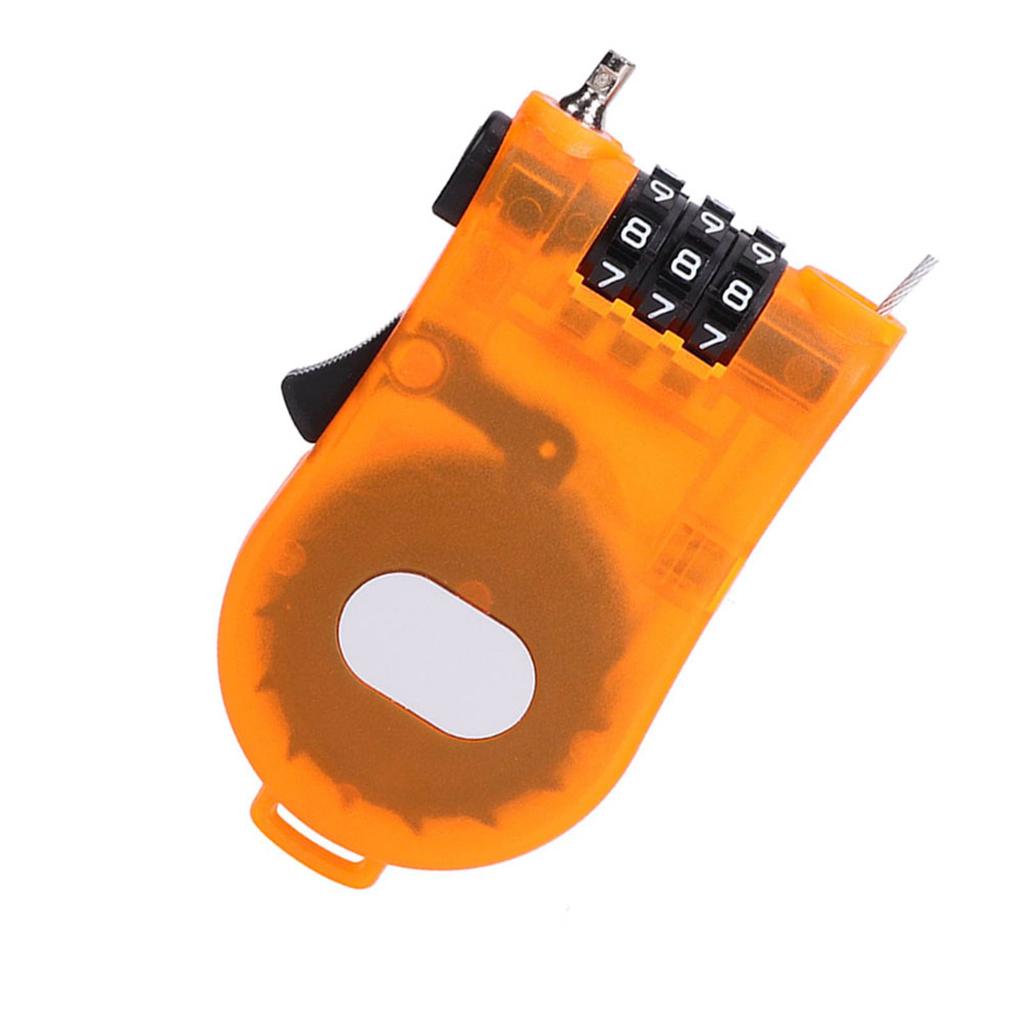 Mini Drawstring Password Anti Theft Lock Waterproof Retractable Motorcycle Helmet Lock for Cabinets