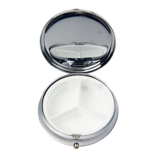 Metal Pill Drug Holder Medicine Tablet Capsule Box Container Storage Travel