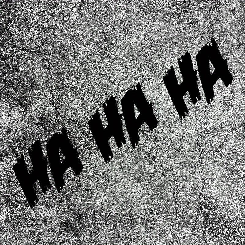 Multi-color HA HA HA Style Sticker, Waterproof Durable Vinyl Decal, Trendy Art Decor for Motorcycle, Car, Helmet, Laptop