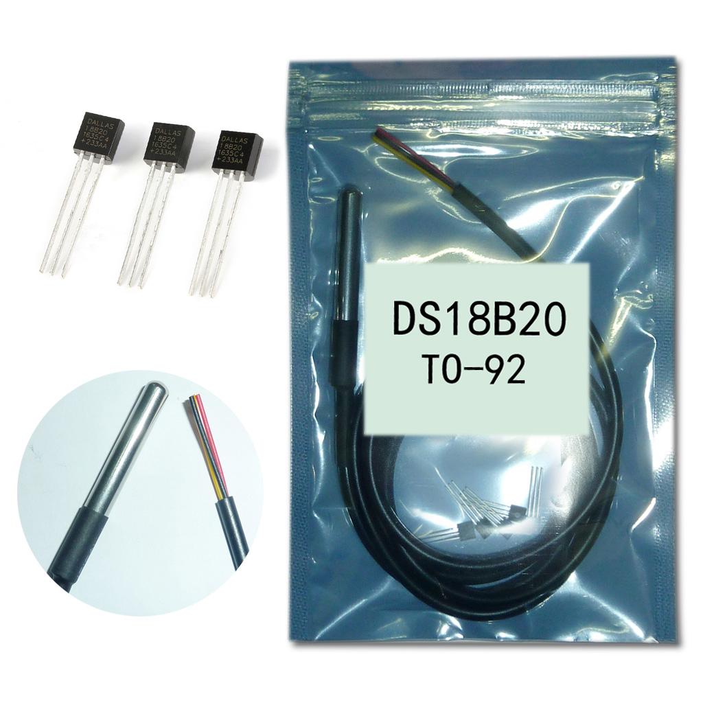Buy 5pcs DS18b20 TO92 +2pcs 1M DS18B20 Temperature Sensor Waterproof