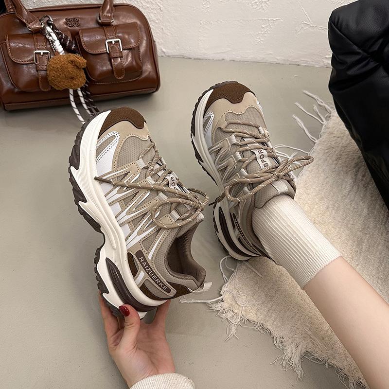 Shoes Women's New Autumn Platform Muffin Casual Sports Shoes Lightweight Non-slip Outdoor Hiking Hiking Shoes