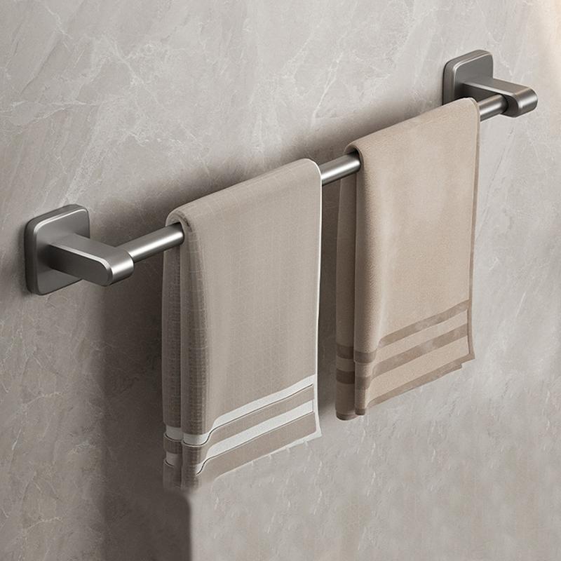 30/40/50Cm Self-Adhesive Bathroom Towel Rack Holder Without Drilling Kitchen Cabinet Dishcloth Rack Hand Towel Hanger Rod