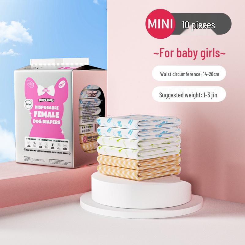 DONO'S DIARY Pet Diapers: Sanitary Pants for Female Dogs & Diapers for Male Dogs