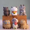 AAGWW Cat Figurine Capsule Toy Gachapon Character Toy Cute Gift Stray 6-Piece Set, Toy, Set, Decorative, Figurine, (Wandering Cat)