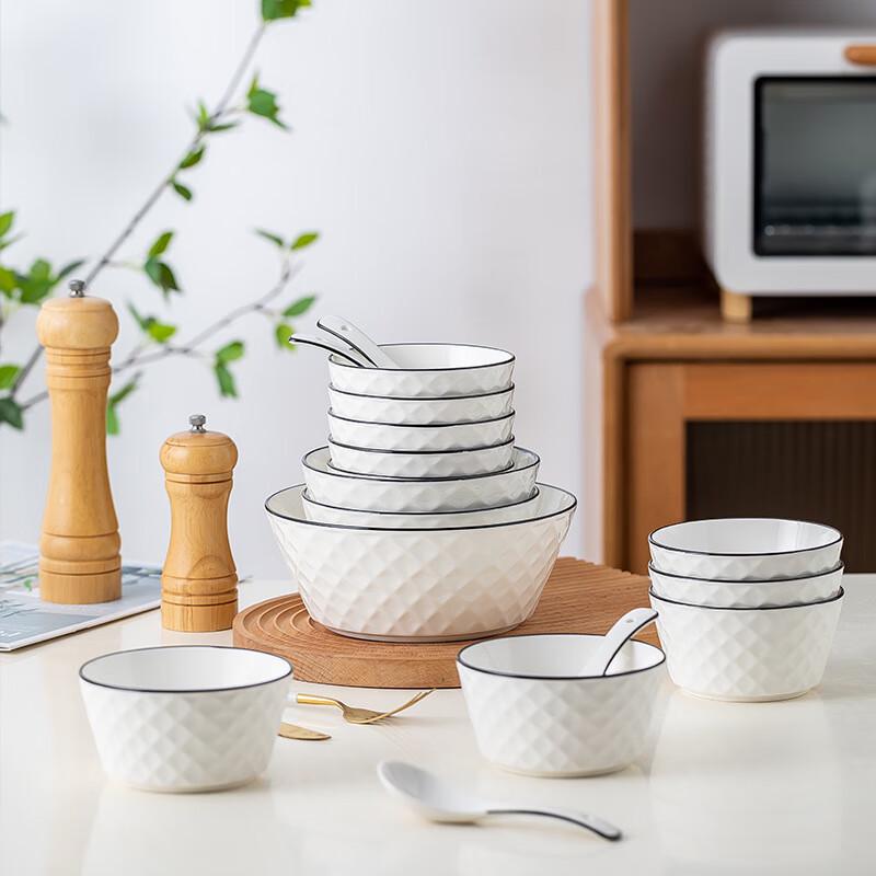WUHE HC New Diamond 5-Inch Ceramic Bowl