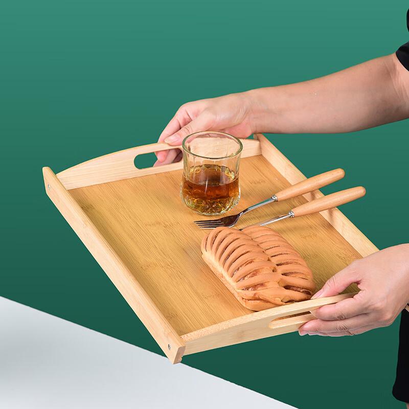 SMVP Multifunctional Bamboo Serving Tray with Handles