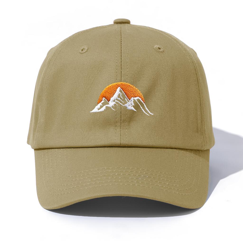 1pc SunRise Embroidery Baseball Cap for Adults,Minimalist Retro Style Casual Soft Adjustable Dad Hat,Perfect As Gift