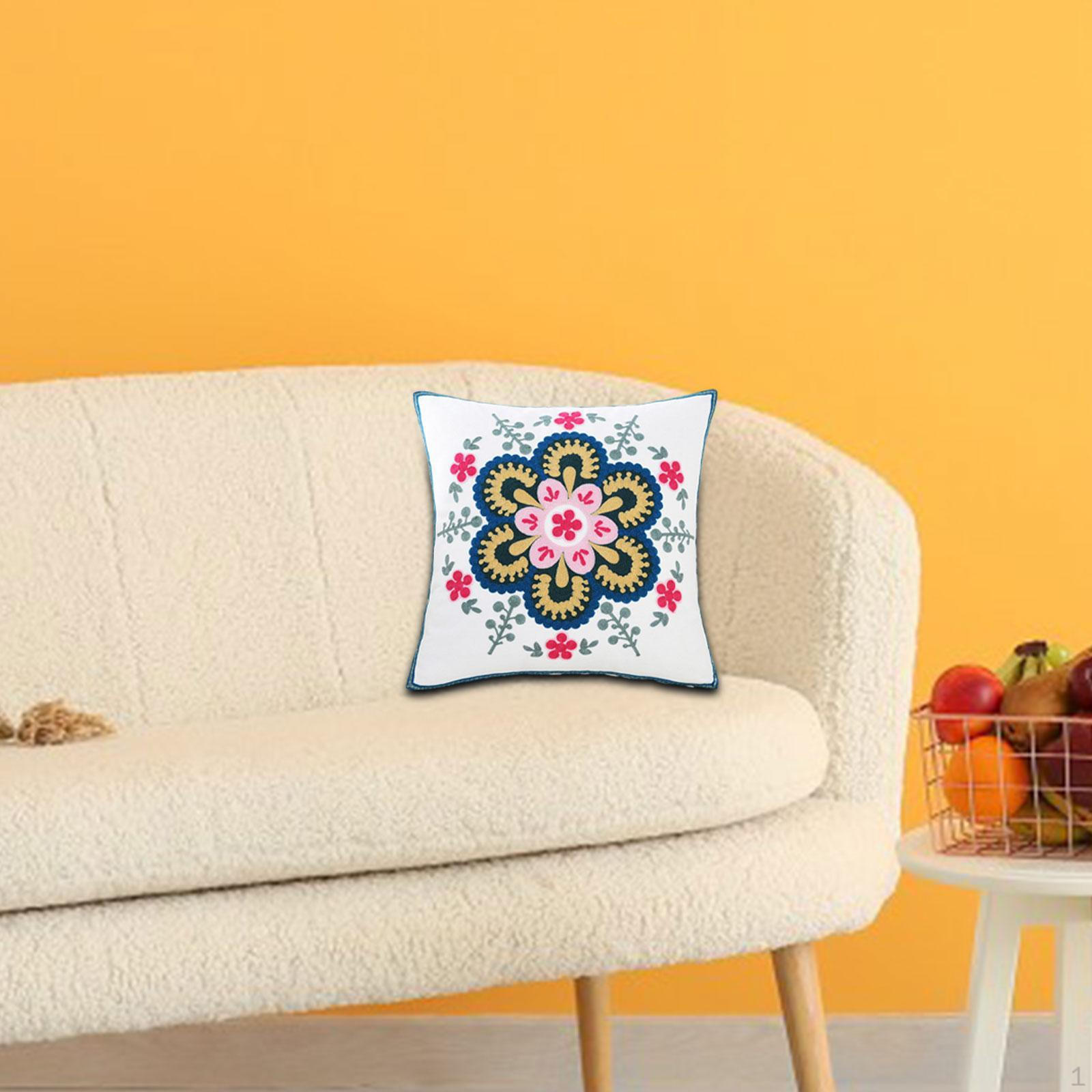 

Наволочка из хлопка с цветочным узором 45 x см для фестивалей и мероприятий Style D