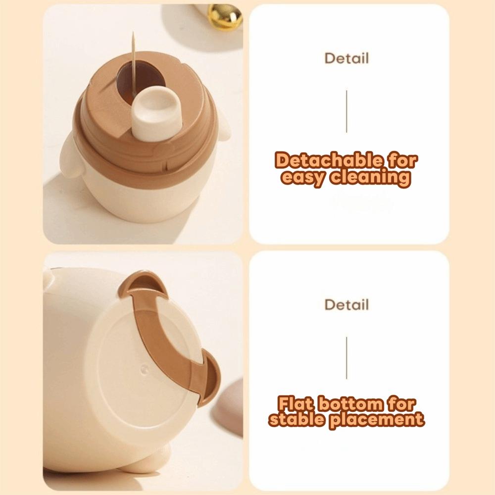 Creative Penguin Toothpick Container Cartoon Automatic Toothpick Pop-Up Toothpick Box  Kitchen Use