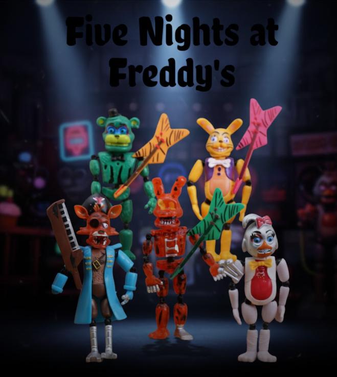

Фігурки П ять ночей у Фредді ФНАФ Five Nights at Freddy s аніматроніки набір іграшок 5 шт 15-17.5 см 15-17.5 різнокольоровий