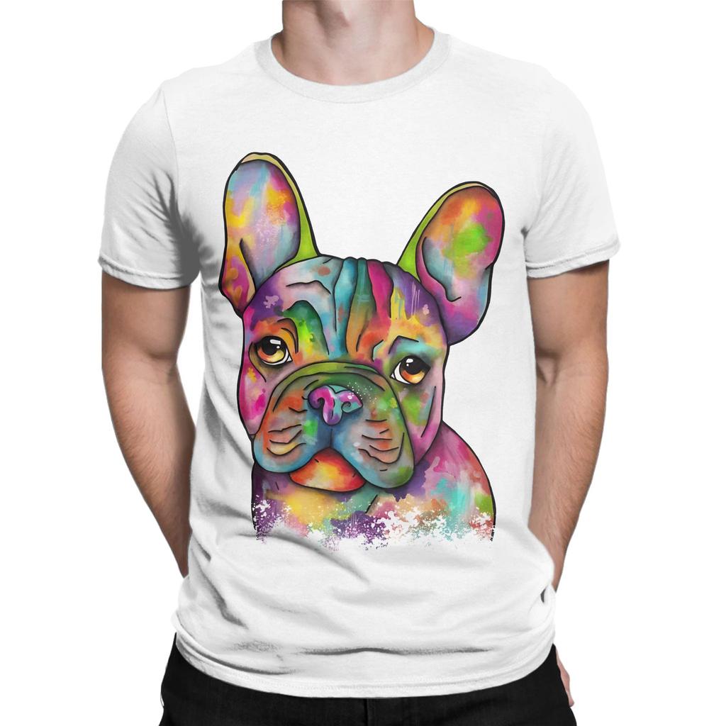 French Bulldog Colorful Novelty 100 Cotton TShirt French Bulldog Tees Tops For Unisex