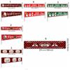 Foldable Christmas Pull Flag DIY Flag Banner Multipurpose Christmas Banner  Yard