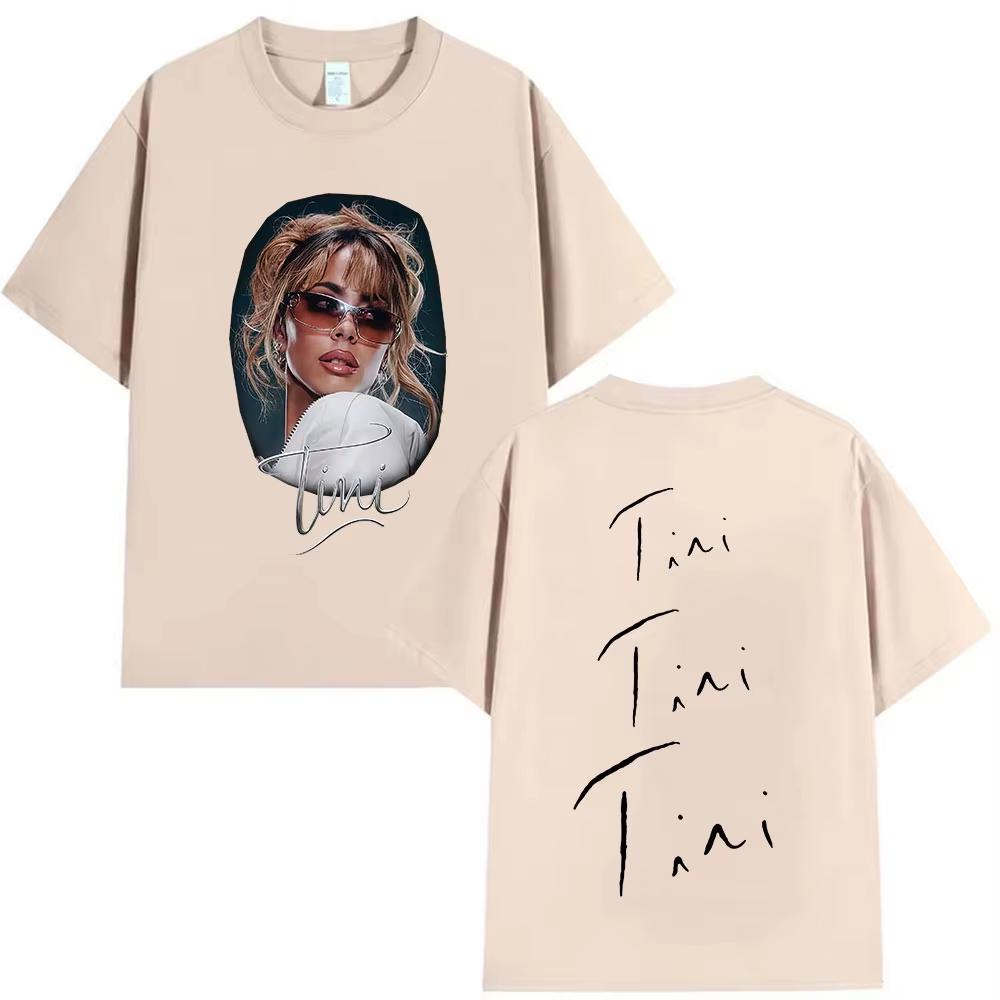 Tini Stoessel Futtura Tour Merch T Shirt Men Women Vintage High Quality Fashion T-shirts Fans Tops Oversized Cotton T-shirt
