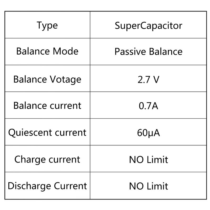 2,7V/16V LTO 6S Balance Board Ausgleichsschaltung Lithium-Titanat-Akku Superkondensator Schutzplatine