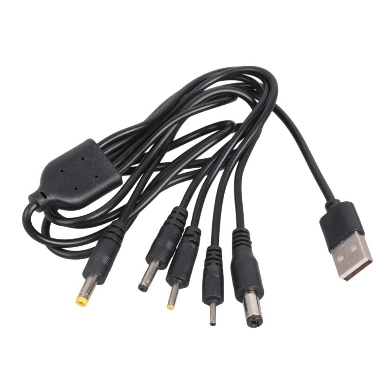 5V USB To 5.5x2.1mm 4.0x1.7mm 2.0x0.6mm 2.5x0.7mm 3.5x1.35mm Charging Cable for Electric Toothbrush Desk Lamp Use