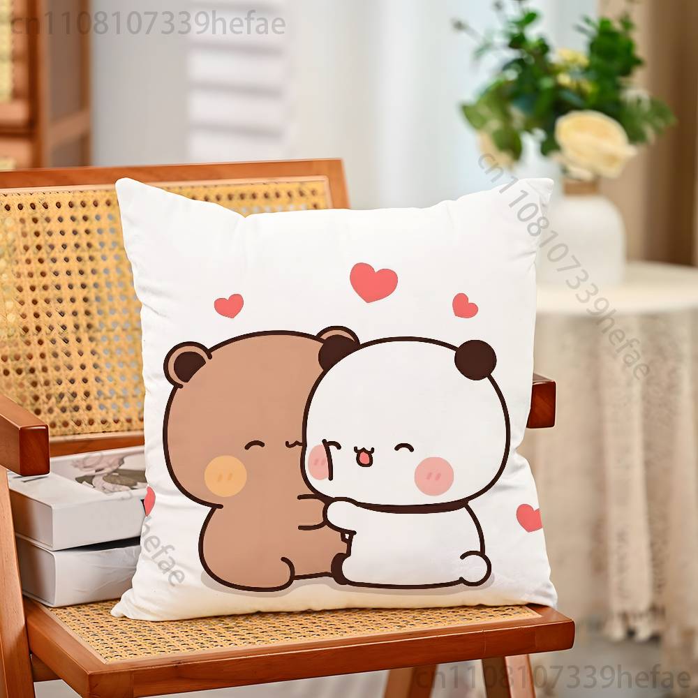 Cute BBubu Dudu Pillow Cases for Bedroom Living Room Sofa Home Decor Polyester Cushion Cover with Zipper