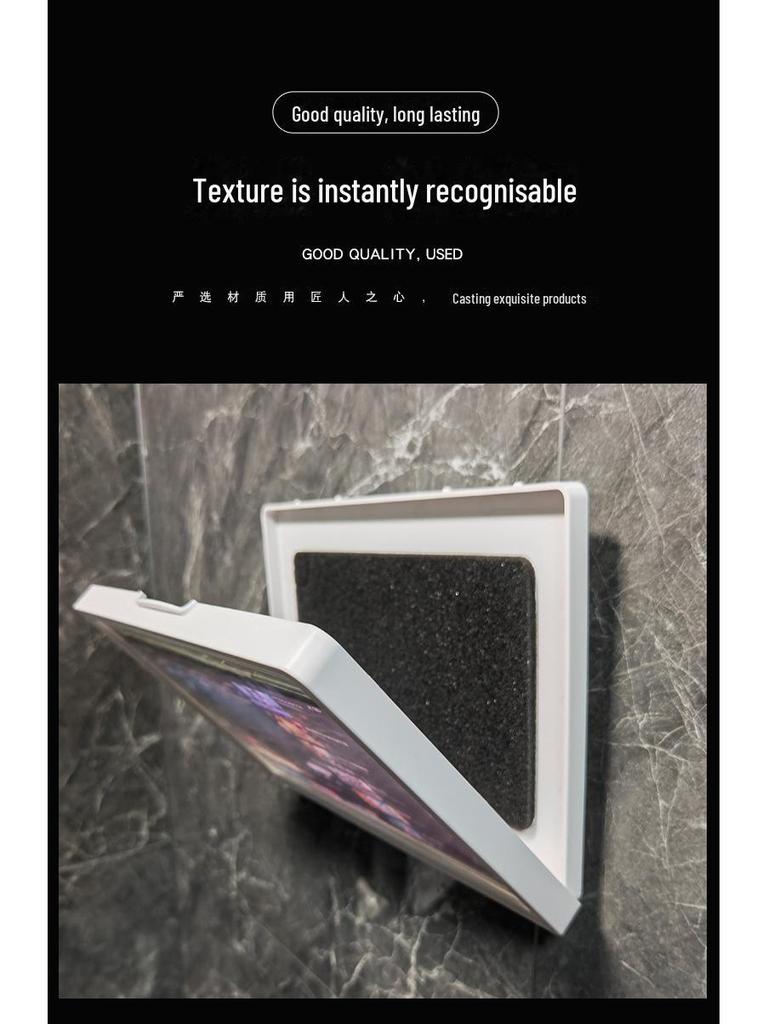 Soporte Impermeable para iPad y Tablet para Baño – Material ABS Blanco