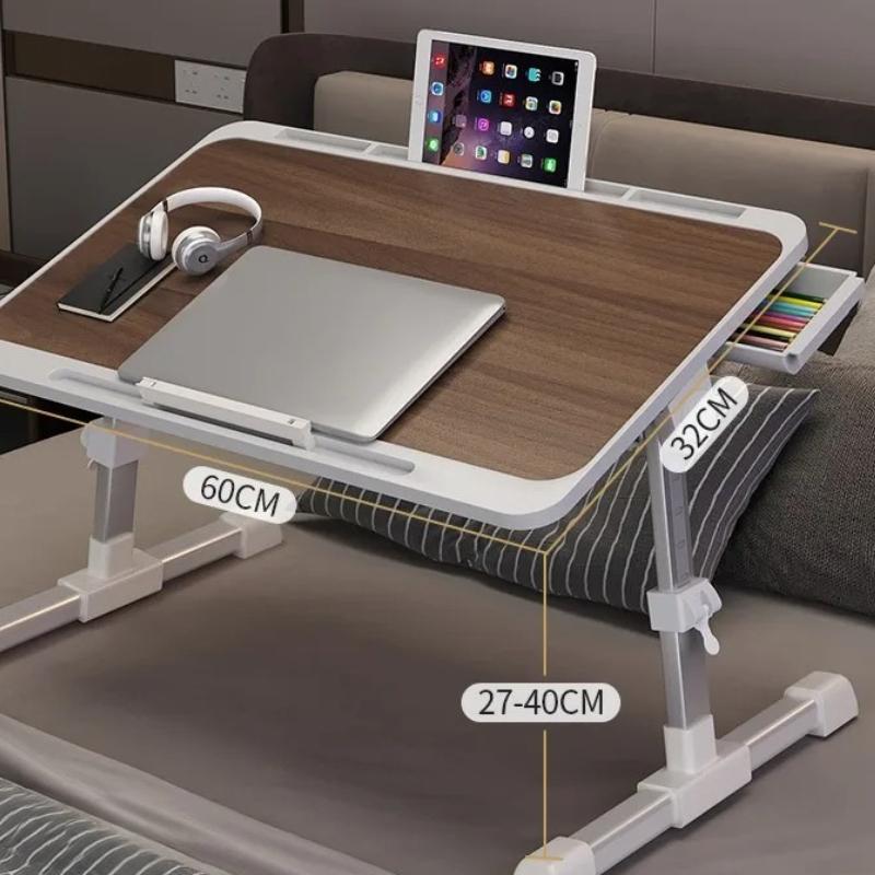 Adjustable Foldable Desk Minimalist Student Writing Table for Dorm Home Bedroom Window Laptop & Office Small Table