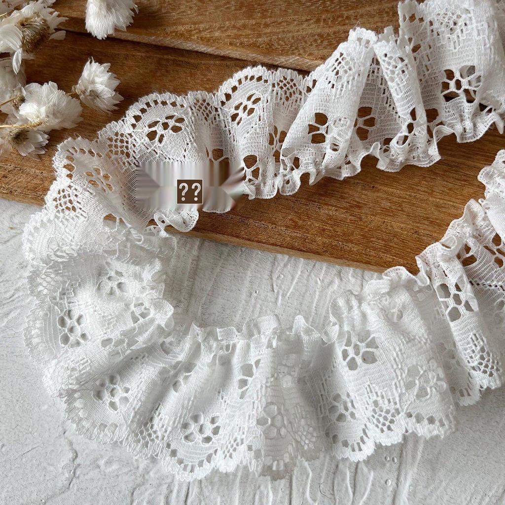 Handmade Lace Trim: Mesh for Baby Clothes, Curtains, Skirts, Pleated Decorative Fabric