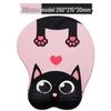 Cartoon Cute Girl 3D Silicone Mouse Pad with Wrist Rest for Office & Esports