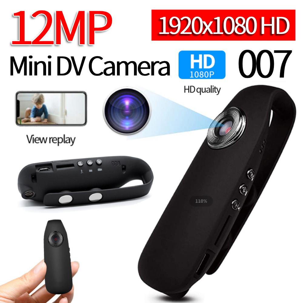 007 1080P Full-HD Mini DV Camera Cycling Video Recorder with Clip Motion Activate Portable Pocket Body Cam High Speed BodyCamera