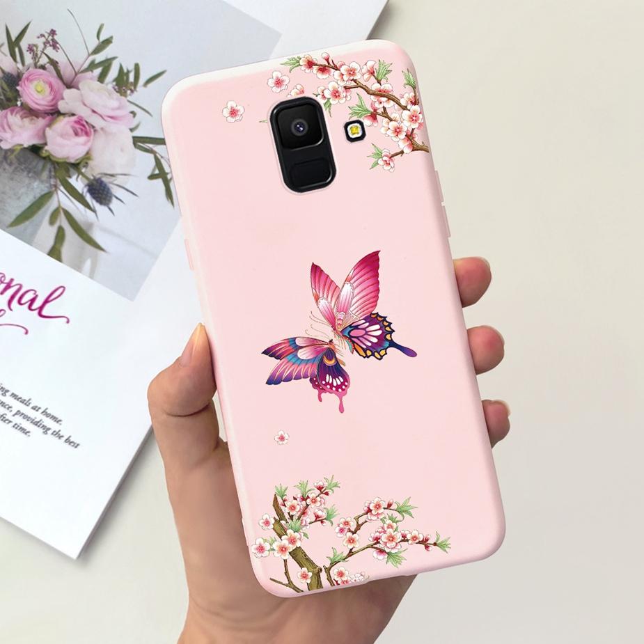 For Samsung Galaxy A6 Plus 2018 Case SM-A605F Cute Dinosaur Cartoon Cover Soft TPU Phone Case For Samsung A6 2018 A600F A6+ Bags
