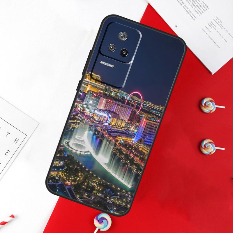 

Las Vegas Strip Nevada Cover For Xiaomi 14T 11T 12T 13T Pro 13 14 15 Ultra POCO X7 Pro X3 X5 X6 F5 F6 M6 Pro Case Xiaomi 15