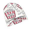 ZLIENSZUS Popcorn Print Knit Hat for Adults - 2D Flat Popcorn Beanie, Subtle Fashion Details Suitable for Cold Weather, Winter Warm for Daily Wear, Ca