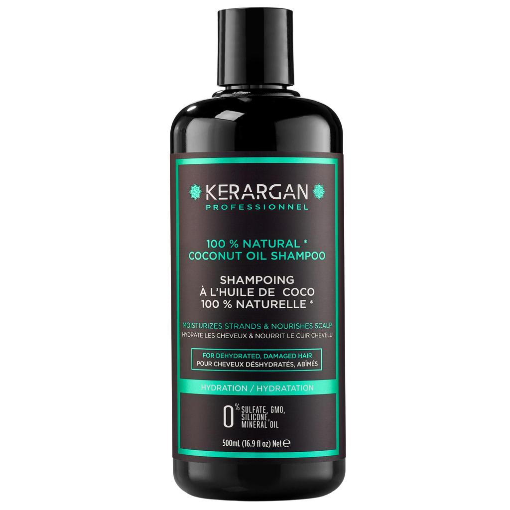 Kerargan Shampoo with Coconut and Argan Oil To Nourish and Moisturize Your Hair - Brittle Hair - Sulfate, Paraben and Silicone Free - 500 Ml