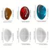 3pcsthickened diy pebble silicone mold, suitable for resin, plaster, clay - garden decoration