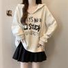 Women's Designer Hooded Drop Shoulder Sweatshirt - Slimming Plus Size, Slightly Overweight, Ribbed Base Layer for 2025 Autumn/Winter