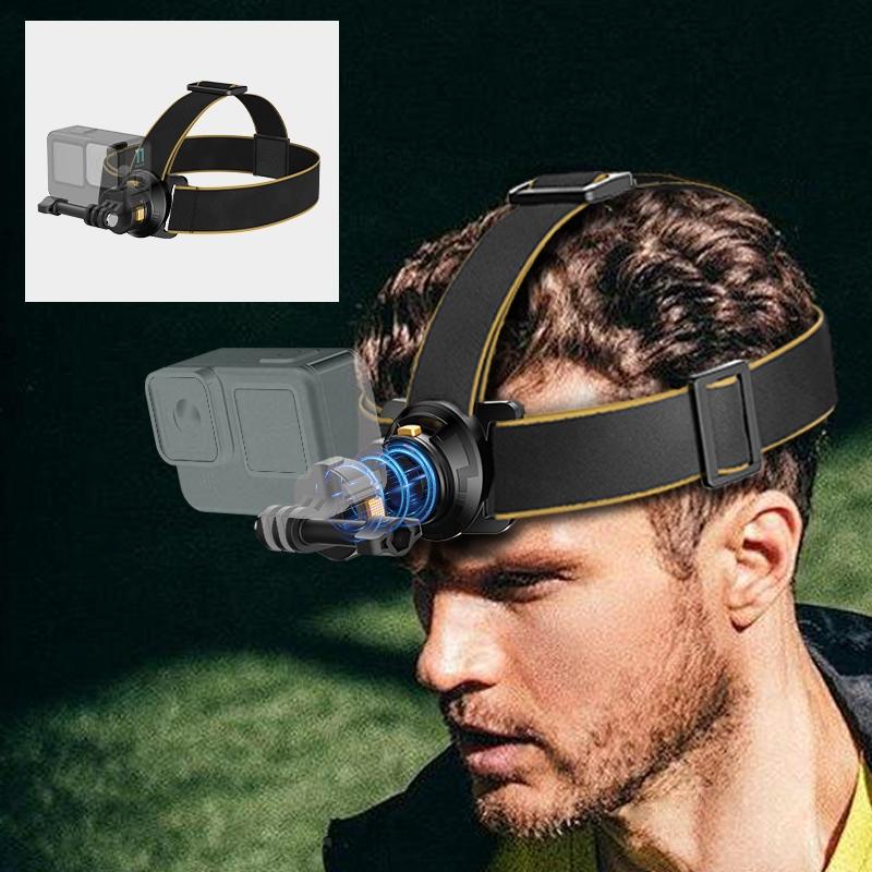 PULUZ PU1050B Magnetic Quick Release Head Strap for Action Camera POV Hands Free Shooting A