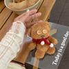Xiaohongshu Neuer Weihnachtsbutton Teddybär Plüschtaschenanhänger Anhänger Niedliche Bärenpuppe Schlüsselanhänger Geschenk