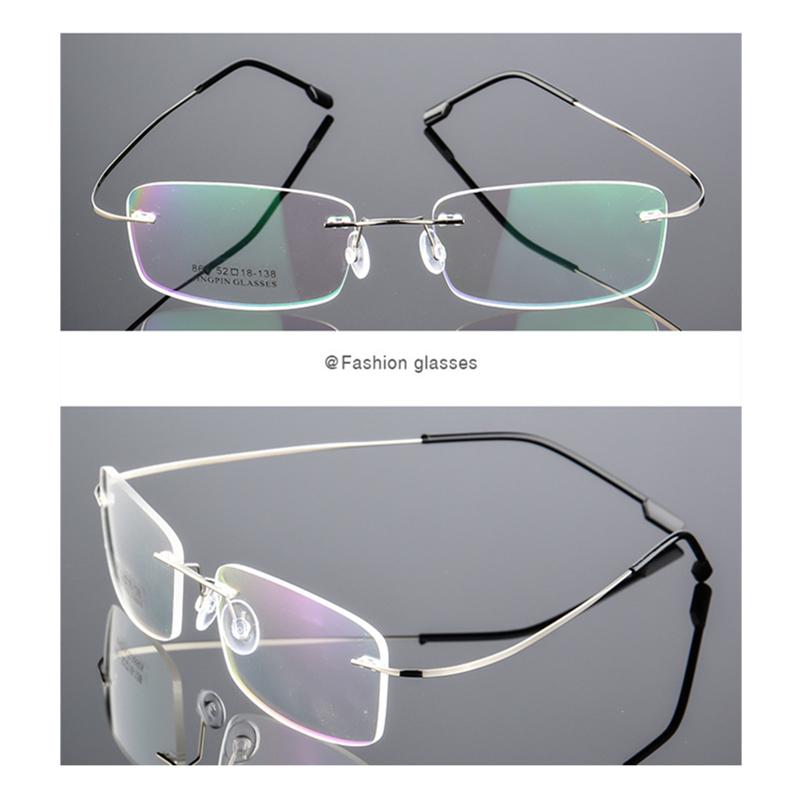 Flexibelt Ultralätt båglöst minne Titan Magnetiska läsglasögon Styrka +1,0~+4,0 Glasögon Presbyopiska glasögon Läsglasögon