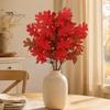 Long Lasting Decorative Plants Artificial Maple Leaves, Faux Silk Hanging Plant for Home Decor, Realistic Cascading Everlasting Tulips Decoration