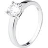Solitaire Ring - LOVA LOLA VAN DER KEEN - 7 Mm - Solid 925 Sterling Silver - Cubic Zirconia - Woman