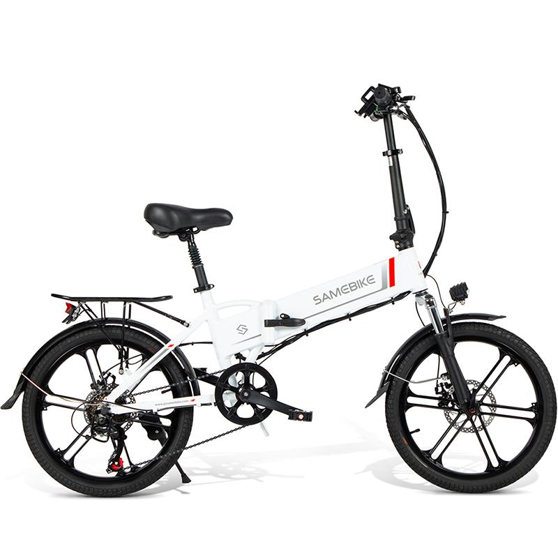 SAMEBIKE 20LVXD30-II Electric Bike 20" Folding Electric Moped Bike 350W Motor 48V 10Ah Battery