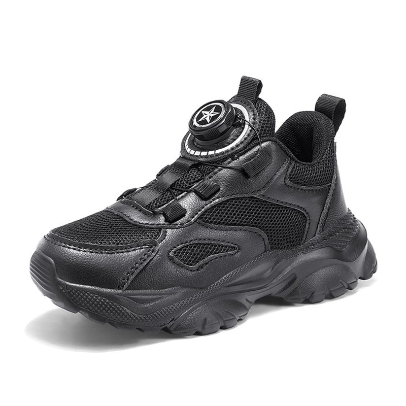 

Детская мода Спортивная обувь Дышащая Студенческая Черная Школьная Обувь для Ходьбы Противоскользящие Мальчики и Девочки Повседневные Кроссовки для Бега 30