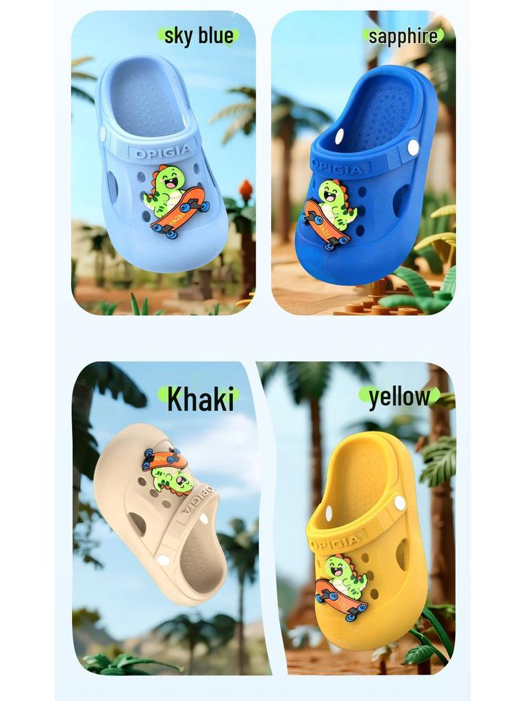 Sandales Sabots Antidérapantes en EVA pour Enfants, Semelle Épaisse, Port Extérieur, Convient aux Garçons et Filles d'Âge Moyen et Plus Âgés