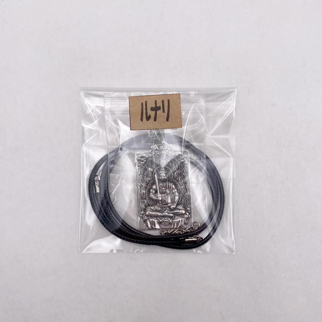 [Lunari] Buddha Statue Pendant Necklace Sculpture Jewelry Amulet Charm Silver 925 Good Fortune Five Great Wisdom Kings Guardian Deity Type B (Type B)