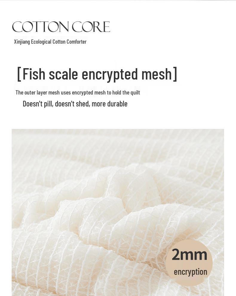 Thickened Natural Cotton Quilt - 100% Xinjiang Cotton, Gauze, for Autumn & Winter