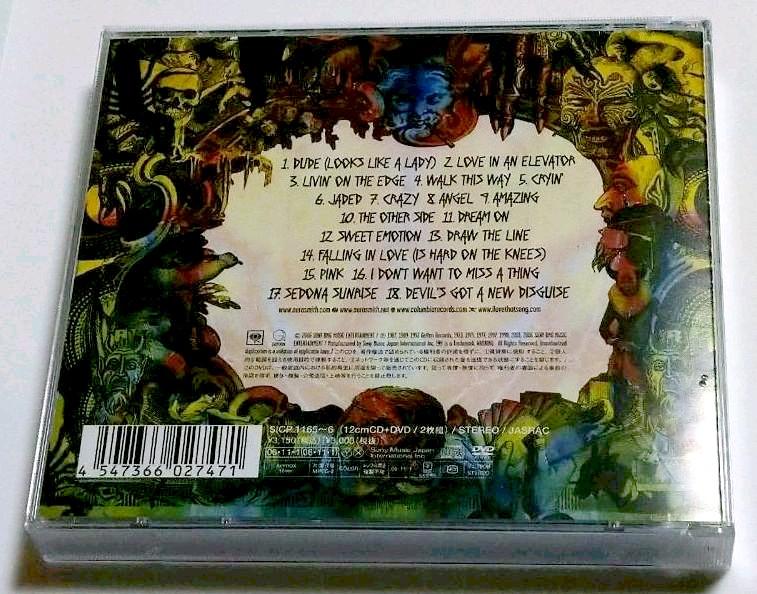 [USED] First Limited Edition Aerosmith Best Album CD+DVD