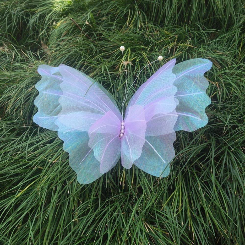 

Artificial Flowers Artificial Butterfly Colorful Flower Head NEW Large Butterfly Wedding Backdrop фіолетовий