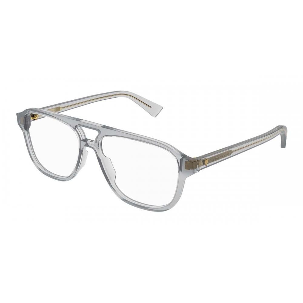 

Bottega Veneta Bv1294o 004 Men Eyeglasses Transparent Grey/56