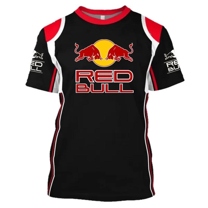 Sommer neuestes Red Bull Herren T-Shirt Mode Racing T-Shirt Red Bull 3D-Druck Kinder T-Shirt Street Fashion Red Bull