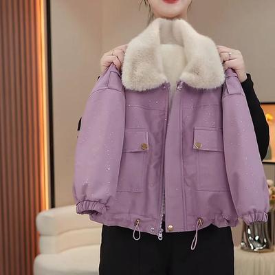 Girls Thick Coats Winter Warm Velvet Jackets Girl Kids Down Fur Outerwear Parkas Outdoors