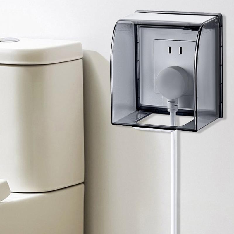 Waterproof In Use Outlet Covers 86 Type Receptacle Protectors with Clear Designs for Bathroom Wall Switch Socket